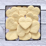 A box of one dozen Classic Heart Sugar Cookies